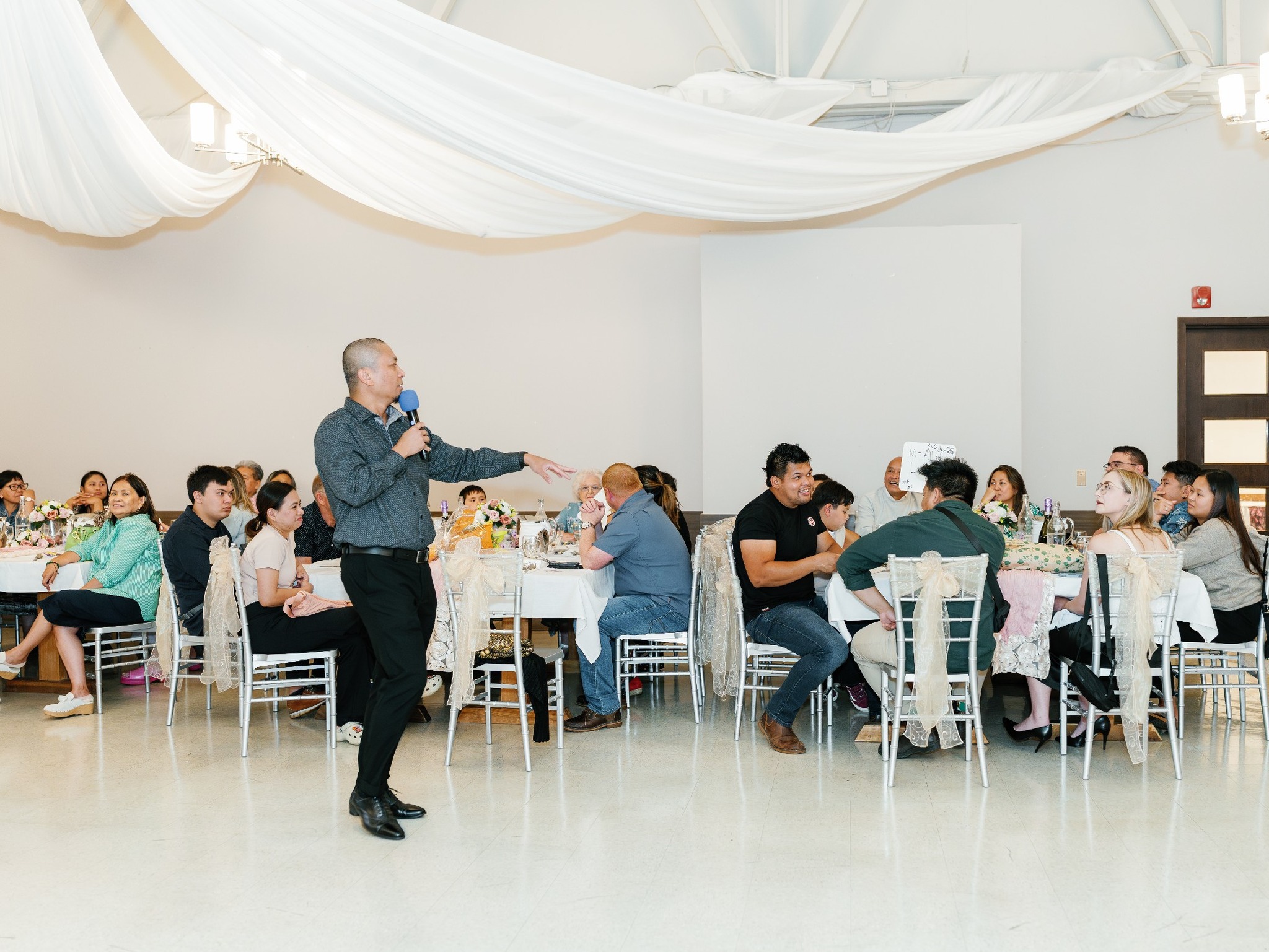 Papa Jedder hosting an event