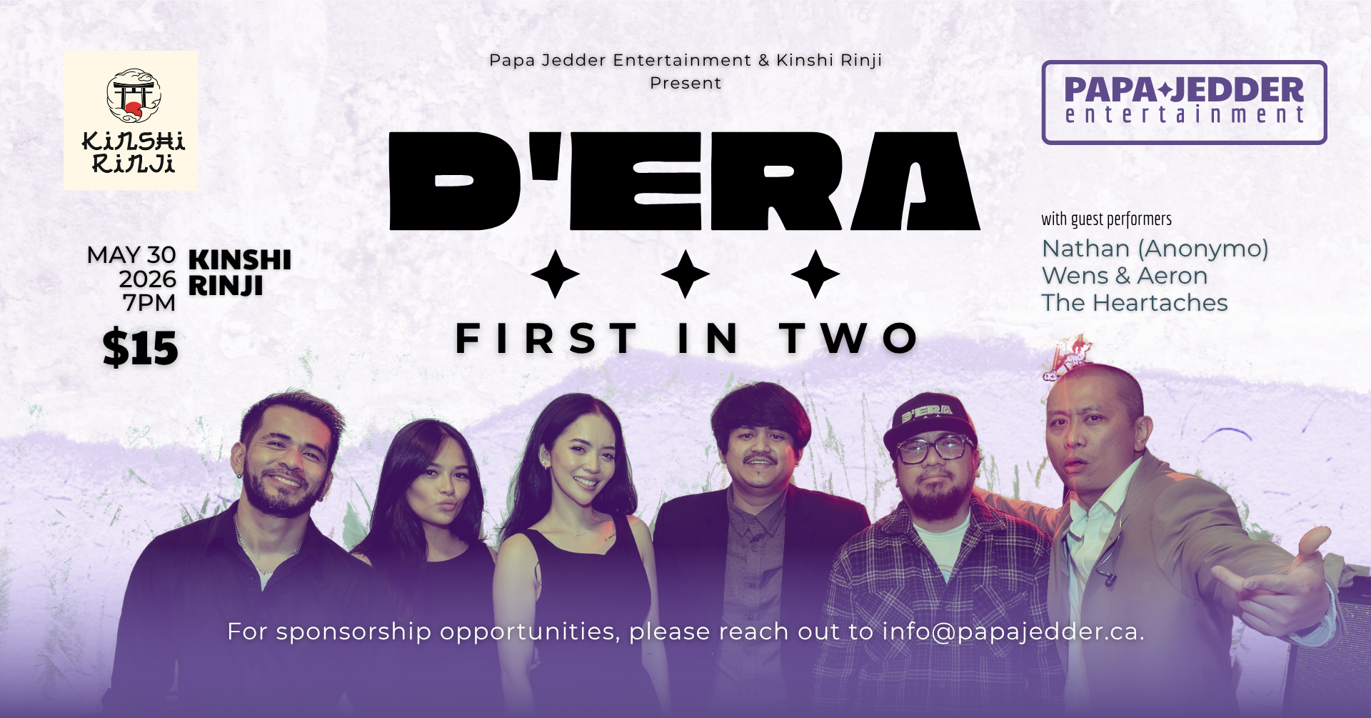 First In Two — D'ERA's 2nd Anniversary Show | Live Music in Edmonton