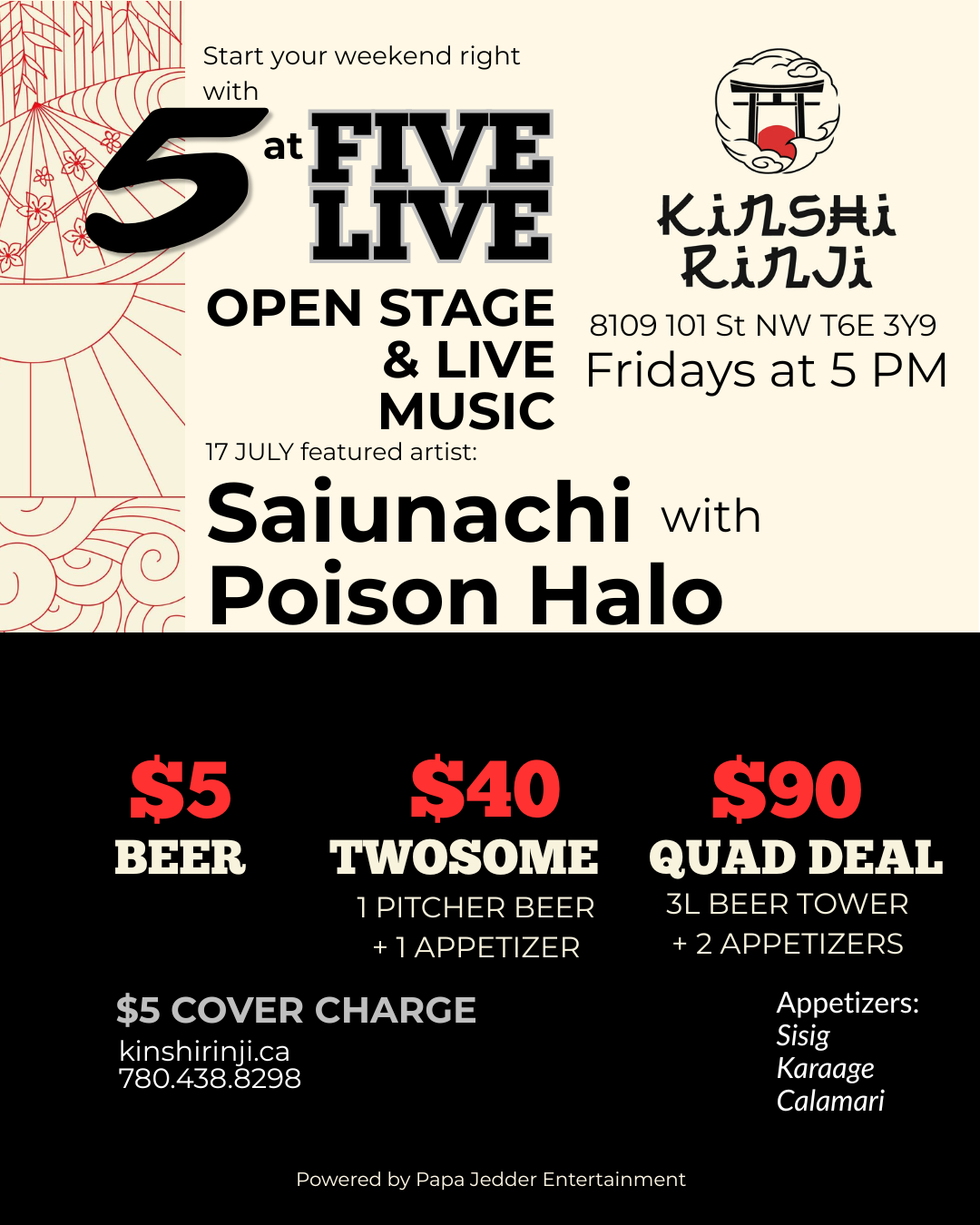 5 at Five Live: Saiunachi with Poison Halo