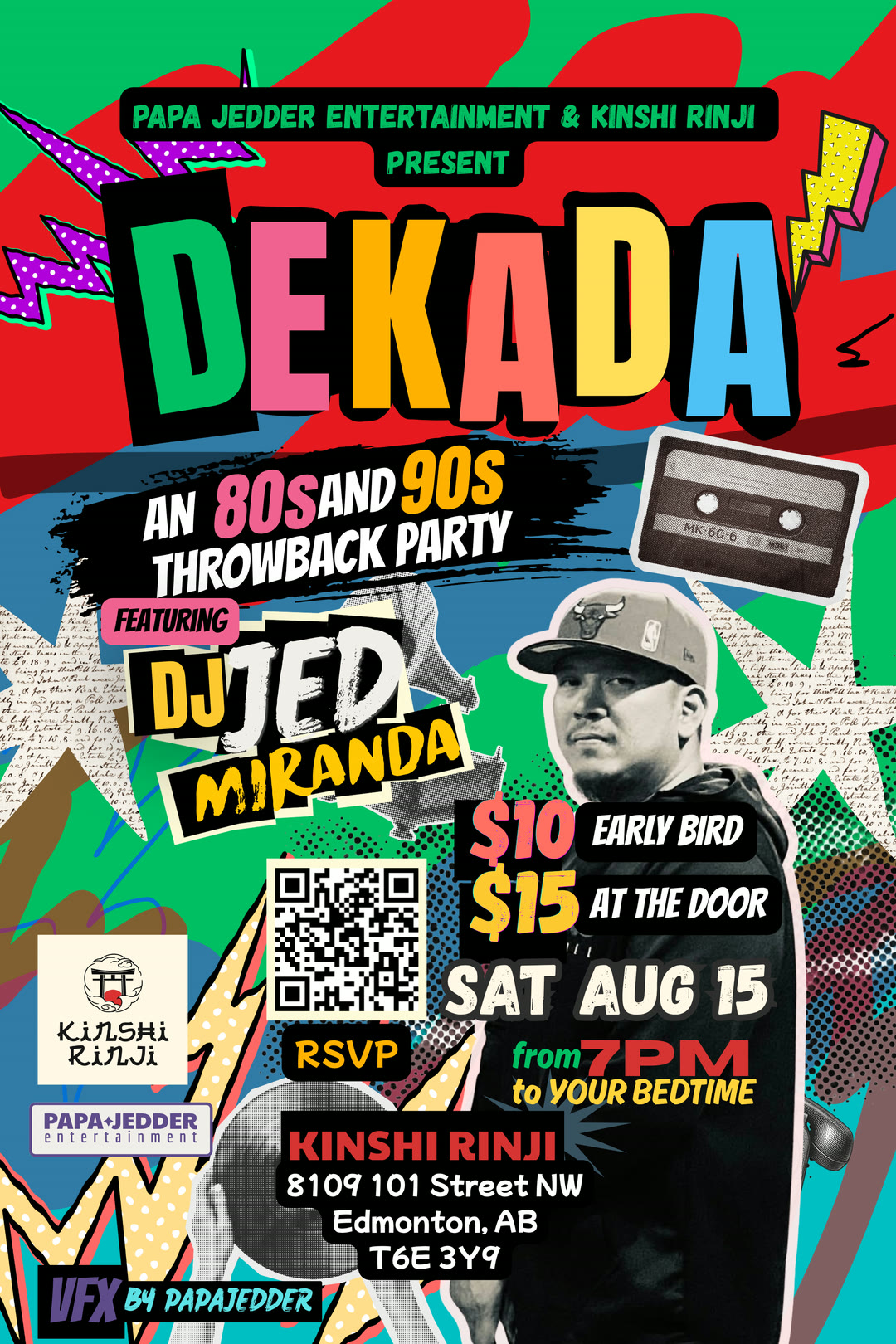 DEKADA: 80s & 90s Throwback — event poster