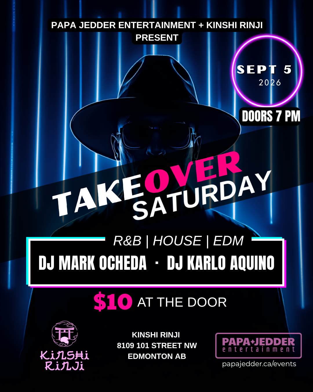 Takeover Saturday — event poster